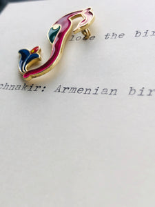 Armenian bird lettering